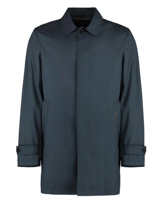 メンズ Moorer Pockets Back-slit Jacket Blue