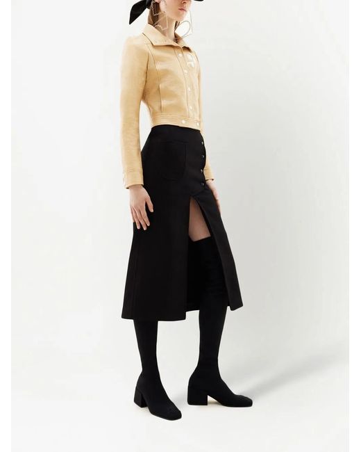 Courreges Natural Zip-Up Vinyl Jacket