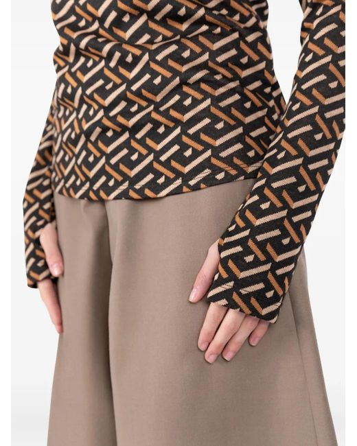 T-Shirt À Motif Géométrique D-Skin Societe Anonyme en coloris Brown