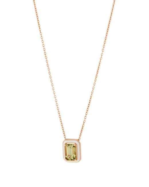 Selim Mouzannar Metallic 18Kt Rose Mina Tourmaline Necklace
