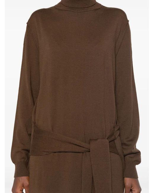 Lemaire Brown Midi Dress