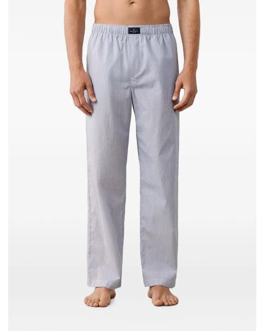 Hackett Blue Pyjama En Coton À Rayures for men