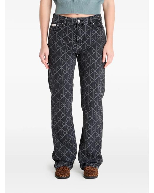 Calvin Klein Blue Signature 90S Straight Jeans