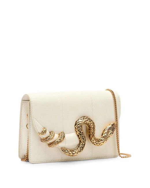 Roberto Cavalli Natural Mini Sac À Motif Peau De Serpent