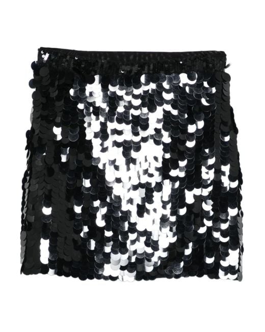 P.A.R.O.S.H. スパンコール ミニスカート Black