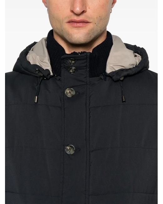 Barba Napoli Black Detachable-Sleeve Jacket for men