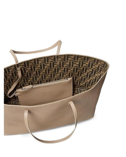 Fendi Natural Medium Roll Bag