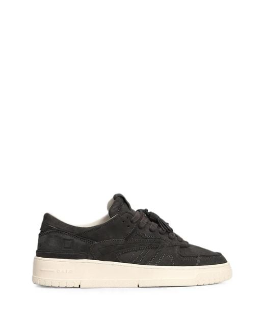 Date Black Torneo Suede Sneakers for men