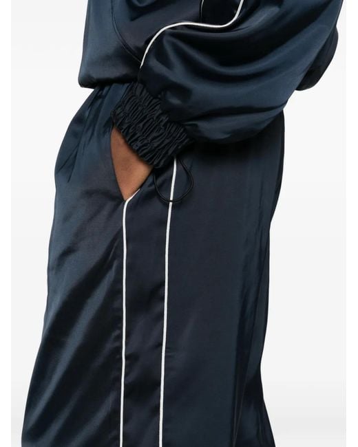 Gestuz Blue Drawstring Stripe Trousers