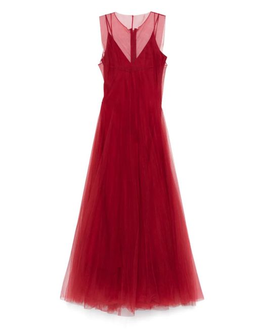 Robe En Tulle À Coupe Mi-Longue Marc Le Bihan en coloris Red