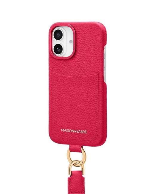Maison De Sabre Red Sling Iphone 16 Case