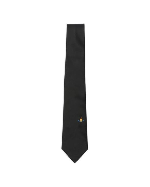 Vivienne Westwood Black Orb Pointed Tie