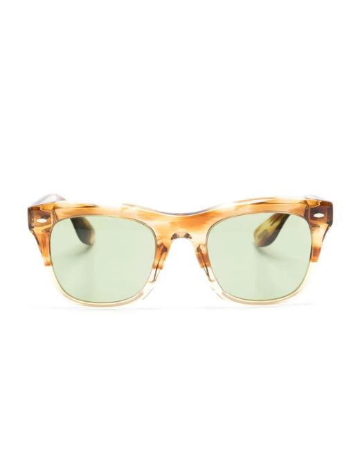 Oliver Peoples Natural Mr. Brunello Tortoiseshell-Effect Sunglasses