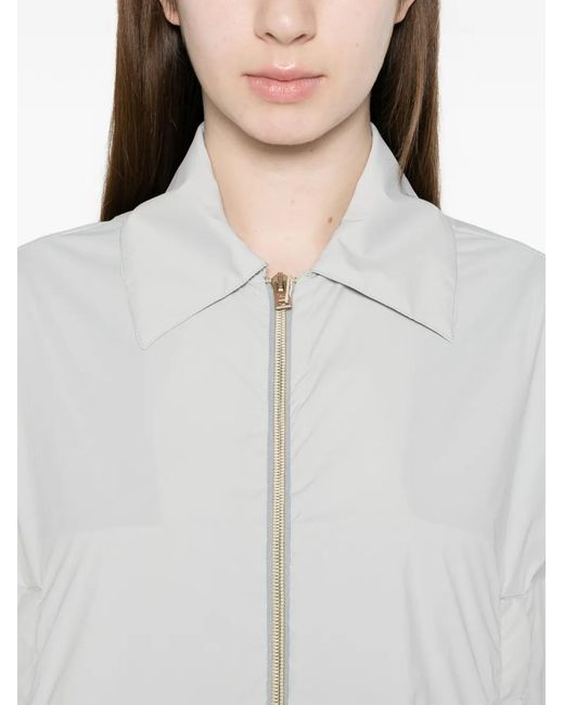Herno White Grigio Per Polyamide Shirt Jacket
