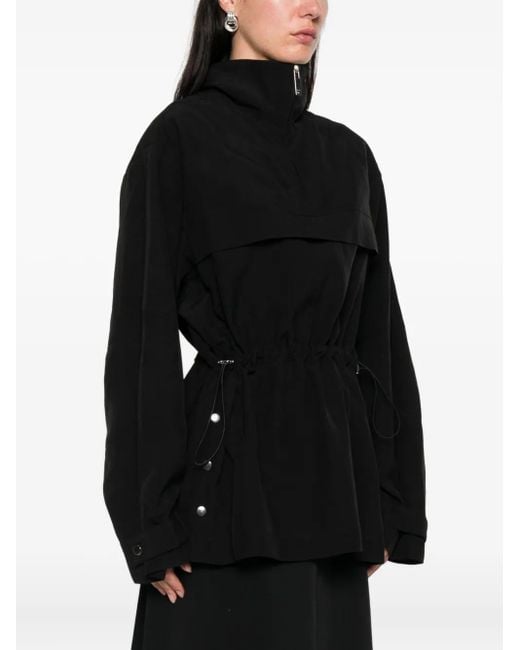 Rohe Black Drawstring-Waist Sweatshirt