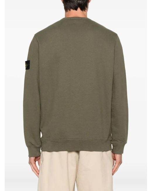 Felpa Girocollo di Stone Island in Green da Uomo