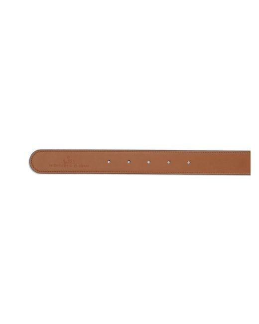 Gucci Natural Gg Marmont Motif Buckle Belt
