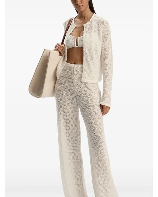 12 STOREEZ White Lace Trousers