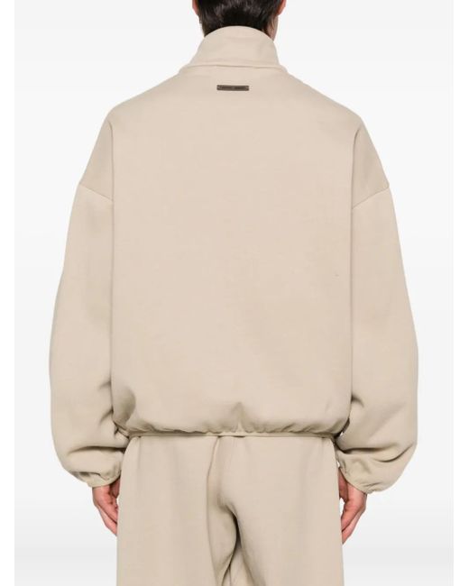 Fear Of God Natural Zip-Up Track-Detail Sweatshirt for men