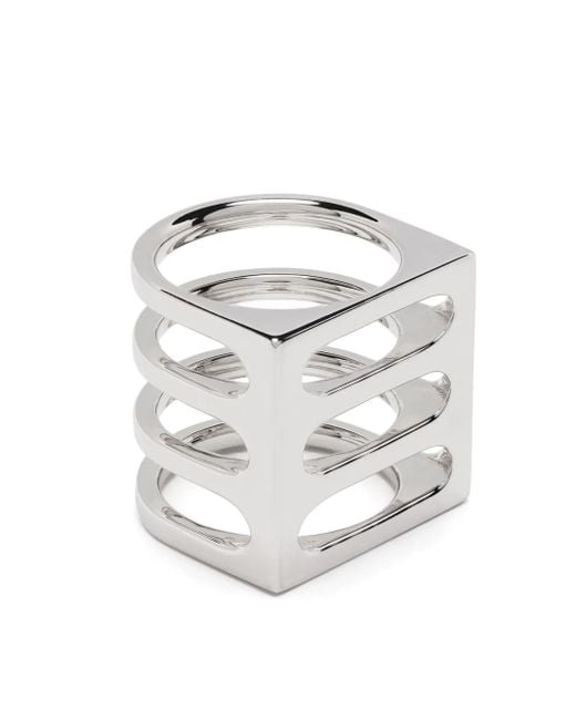 Tom Wood White Cage Triple Ring