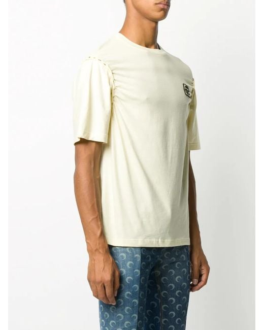 Telfar Natural Braided-Seam T-Shirt