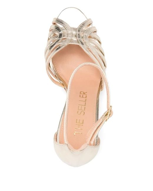 The Seller Natural 100Mm Heeled Sandals