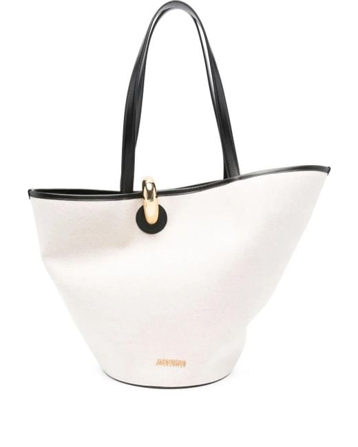 Jacquemus White La Bambola Tote Bag