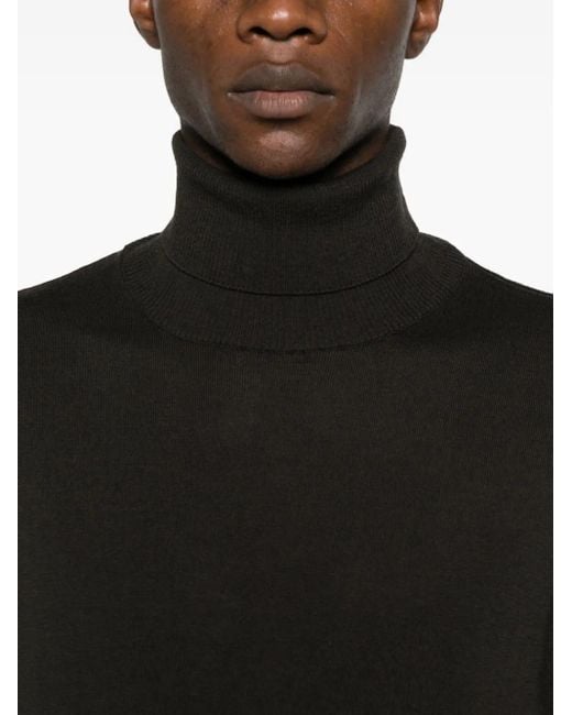 Stone Island Black Roll-Neck Sweater for men
