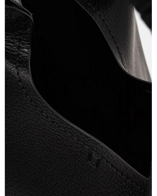 Lola Casademunt Black Braided-Detail Tote Bag
