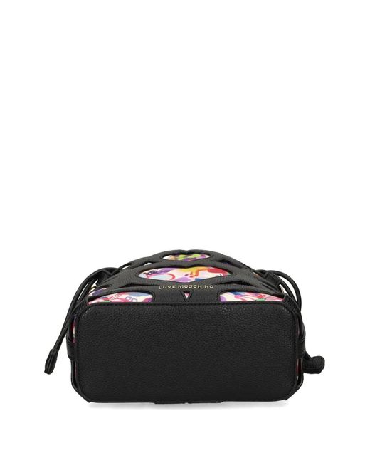 Love Moschino Black Heart-Detail Tote Bag