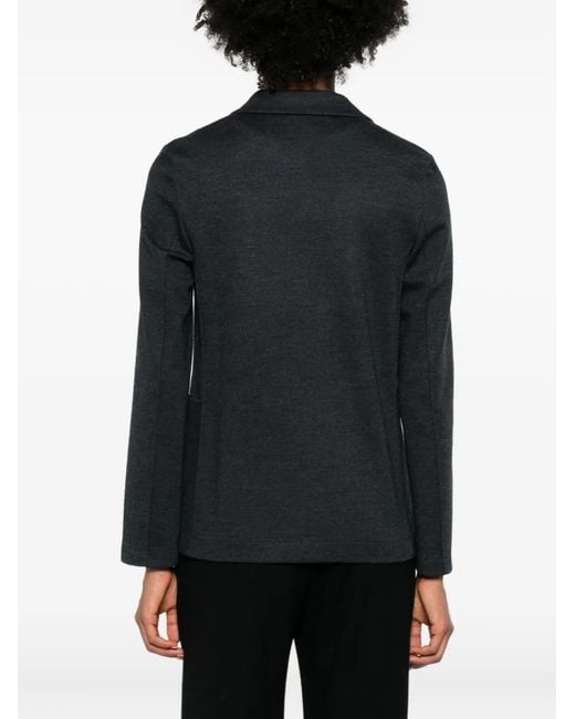 Harris Wharf London Black Single-Breasted Blazer