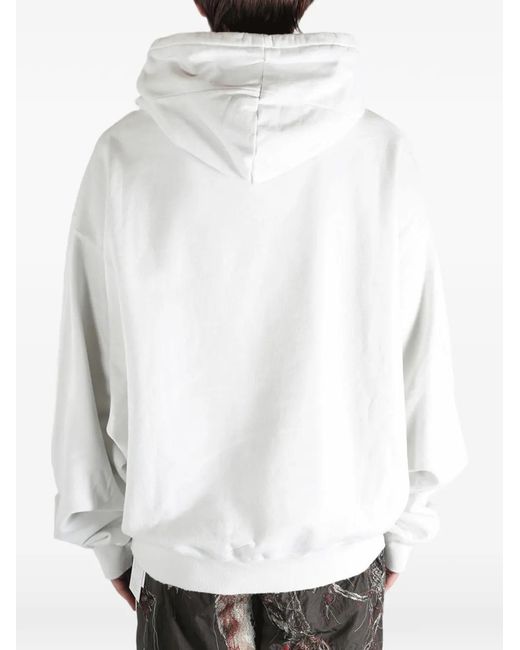 Doublet White Farmes Magazine Cover Printed Hoodie