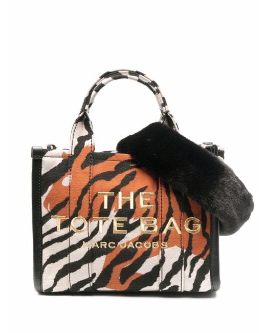 Marc Jacobs Black The Year Of The Tiger Mini Jacquard Tote Bag