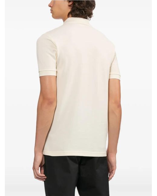 Fred Perry White Logo-Embroidered Polo Shirt for men