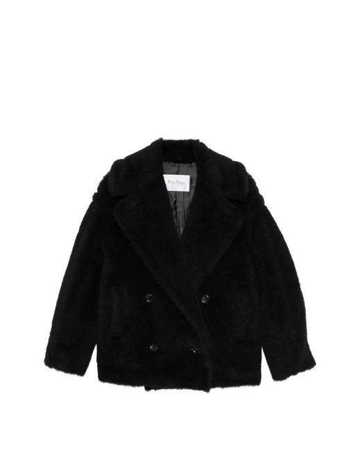 Max Mara Black Malcuno Double-Breasted Jacket