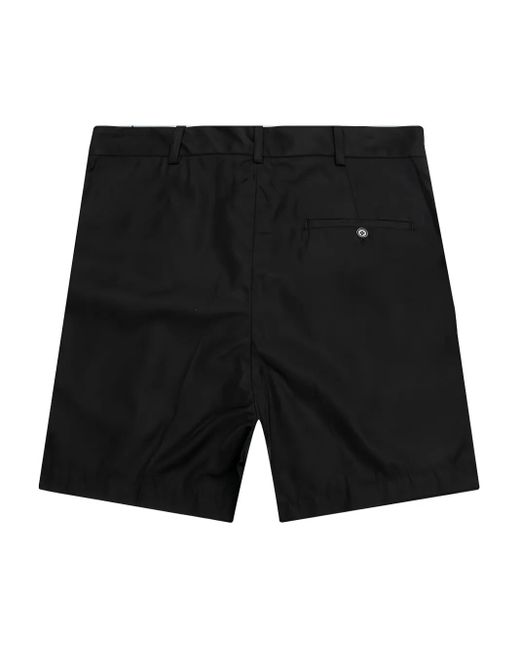 Raf Simons Black Double-Pleat Shorts for men