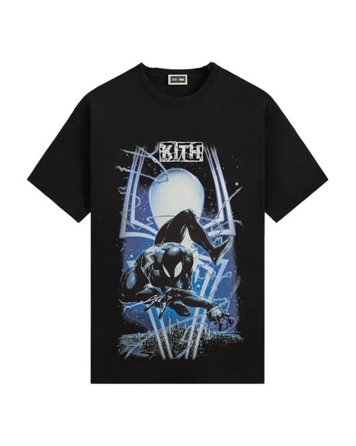 Kith Black Graphic-Print T-Shirt for men