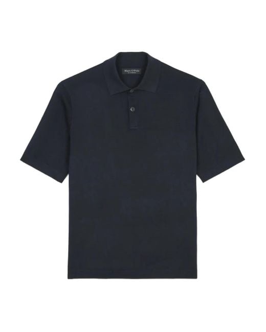 Marc O' Polo Blue Short-Sleeve Polo Shirt for men