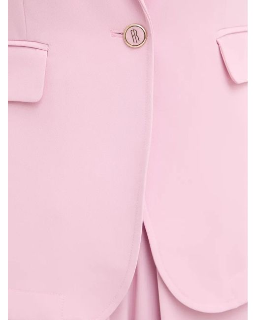 Fracomina Pink Single-Breasted Blazer