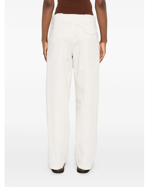 Closed White Mawson Pleated Trousers