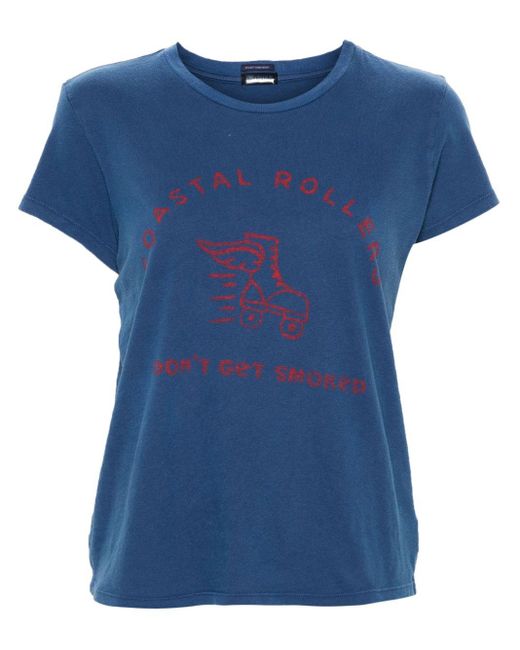 T-shirt The Boxy Goodie en coton Mother en coloris Blue