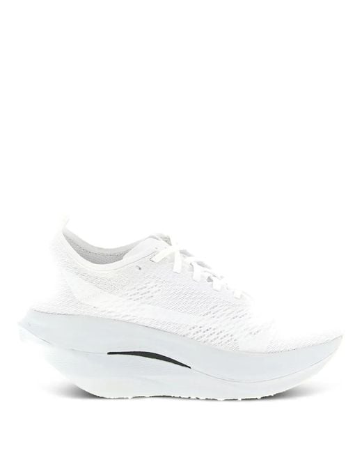 Comme des Garçons White X Mizuno Wave Rebellion Pro 3 Openwork Sneakers