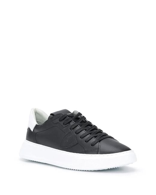 Philippe Model Black Temple Veau Sneakers for men