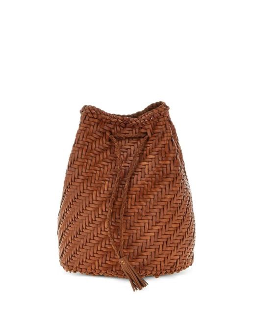 Dragon Diffusion Brown Pompom Double Jump Beuteltasche