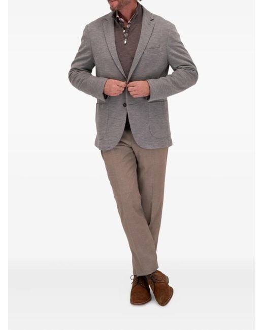 Fedeli Brown Half-Zip Wool Sweater for men