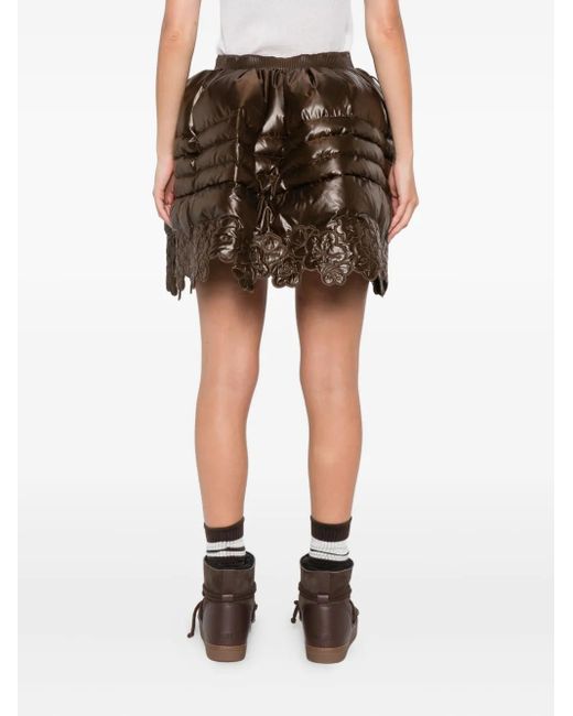 CECILIE BAHNSEN Brown X The North Face Quilted Mini Skirt