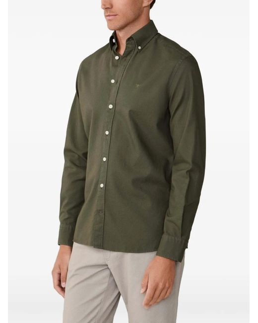 Hackett Green Button-Down Shirt for men
