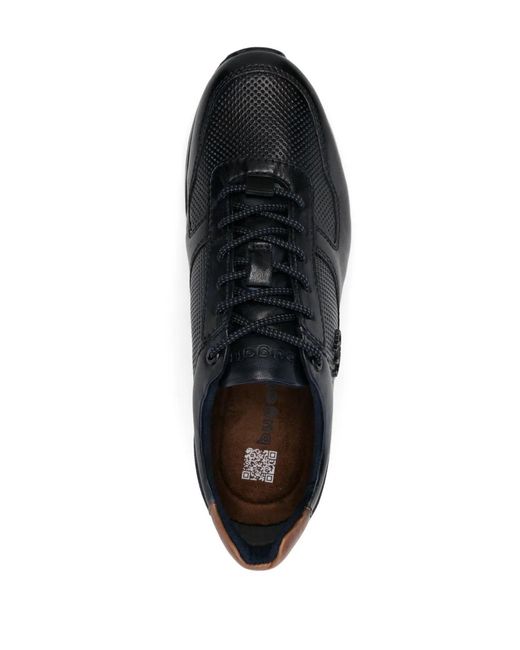 Bugatti Black Leather Sneakers for men