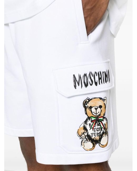 Moschino Katoenen T-shirt in het White voor heren