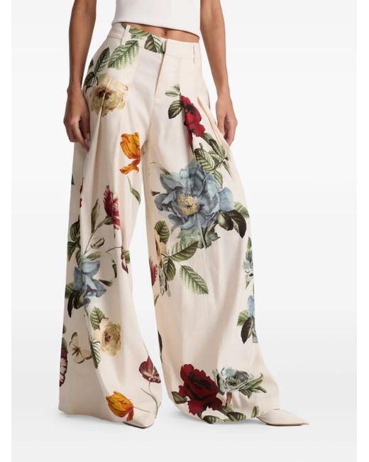 Alice + Olivia Blaire Blend Blend pantalones Alice + Olivia de color White